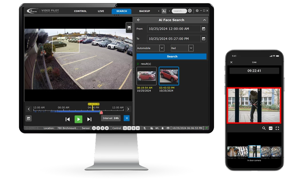 Alarm search interface for i3AI loitering detection